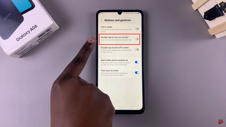 How To Enable & Disable 'Double Tap To Turn On Screen' On Samsung Galaxy A06