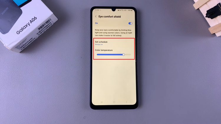 How To Enable & Disable Eye Comfort Shield On Samsung Galaxy A06