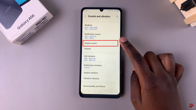 How To Enable & Disable Keyboard Sound On Samsung Galaxy A06