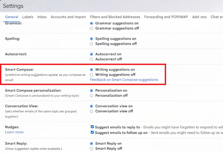 How To Enable/Disable Smart Compose On Gmail