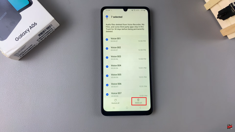 How To Permanently Delete Voice Recordings On Samsung Galaxy A06