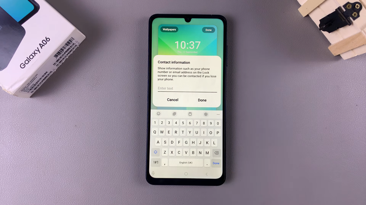 How To Remove Contact Information From Lock Screen On Samsung Galaxy A06