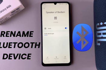 How To Rename Bluetooth Device On Samsung Galaxy A06