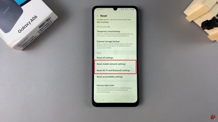 How To Reset Network Settings On Samsung Galaxy A06