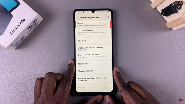 Cómo restablecer el idioma predeterminado del sistema al inglés en Samsung Galaxy A06