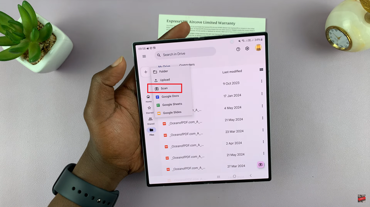 How To Scan Documents On Samsung Galaxy Z Fold 6