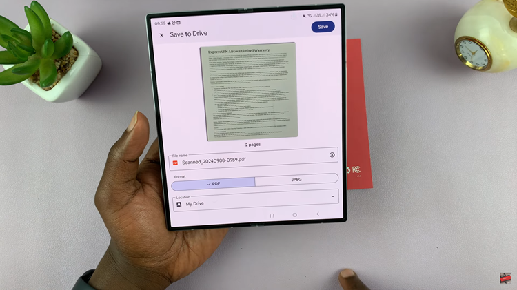 How To Scan Documents On Samsung Galaxy Z Fold 6