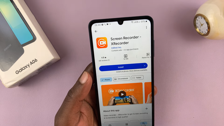 How To Screen Record On Samsung Galaxy A06