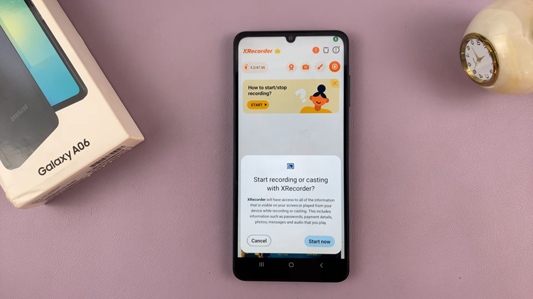 How To Screen Record On Samsung Galaxy A06