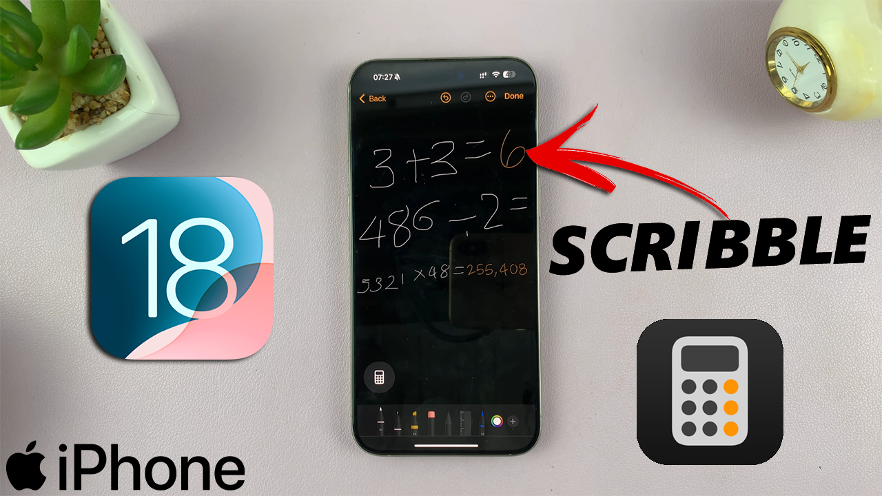 How To Scribble On iPhone Calculator App In iOS 18