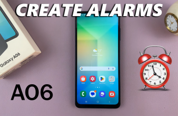 How To Set Alarm On Samsung Galaxy A06