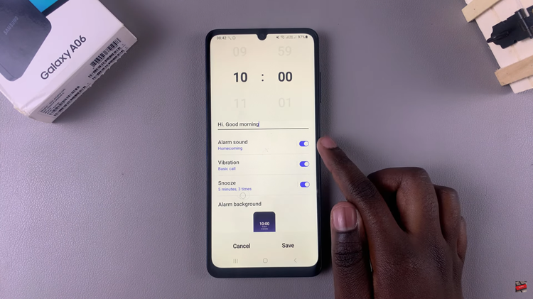 How To Set Alarm On Samsung Galaxy A06