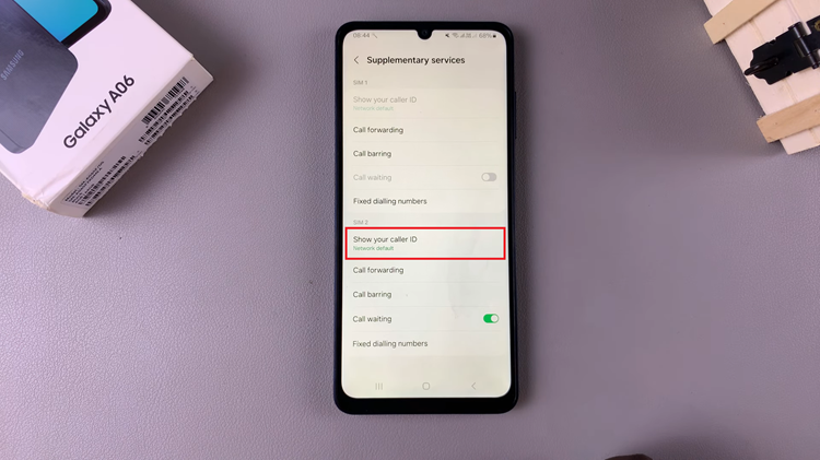 How To Show/Hide Caller ID On Samsung Galaxy A06