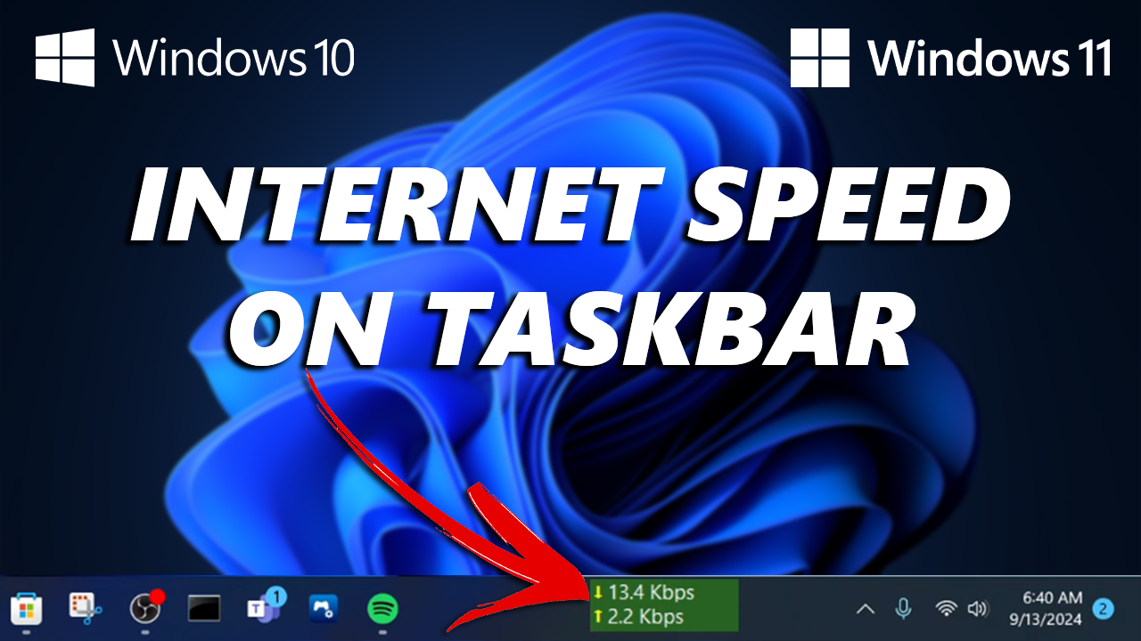 Cómo mostrar la velocidad de Internet en la barra de tareas en Windows 11