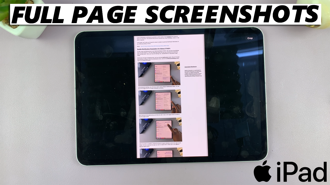 How To Take Scrolling Screenshots On iPad