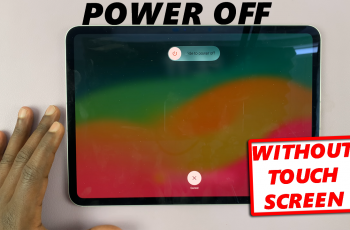 How To Turn OFF iPad Without Touch Screen