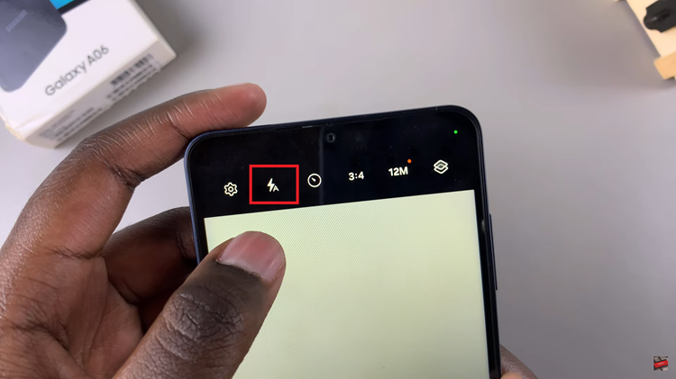 How To Turn ON & OFF Camera Flash On Samsung Galaxy A06