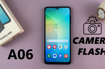 How To Turn ON/OFF Camera Flash On Samsung Galaxy A06