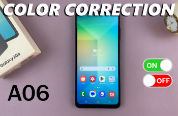 How To Turn ON/OFF Color Correction On Samsung Galaxy A06