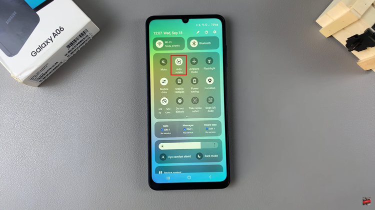 How To Turn ON & OFF Screen Auto Rotate On Samsung Galaxy A06