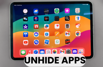 How To Unhide Apps On An iPad