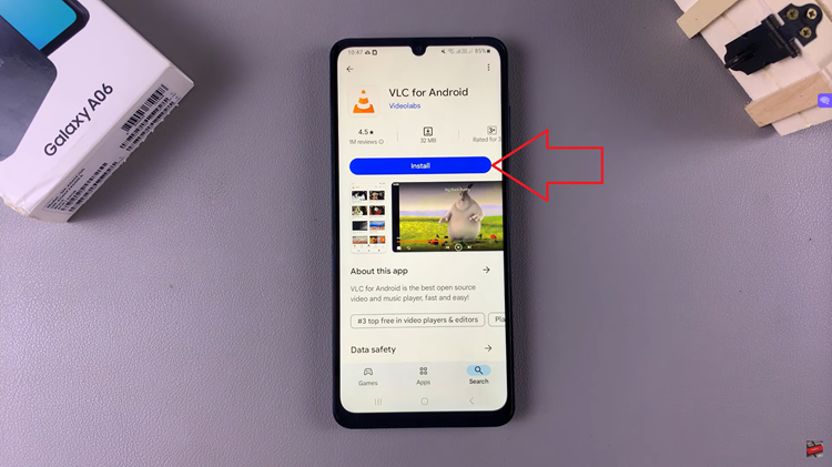 Install VLC Media Player On Samsung Galaxy A06