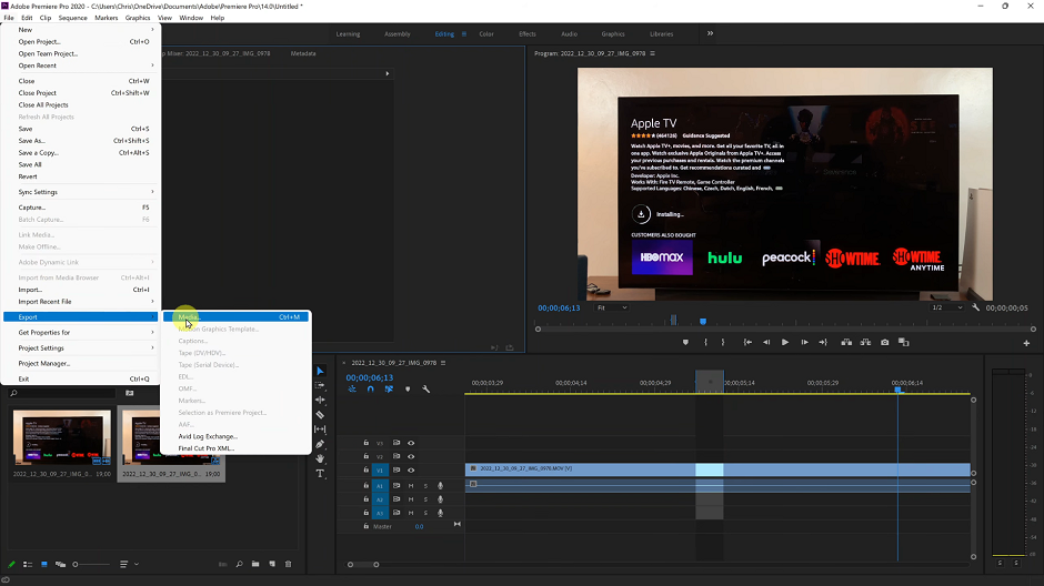 Cómo exportar GIF animados en Adobe Premiere Pro