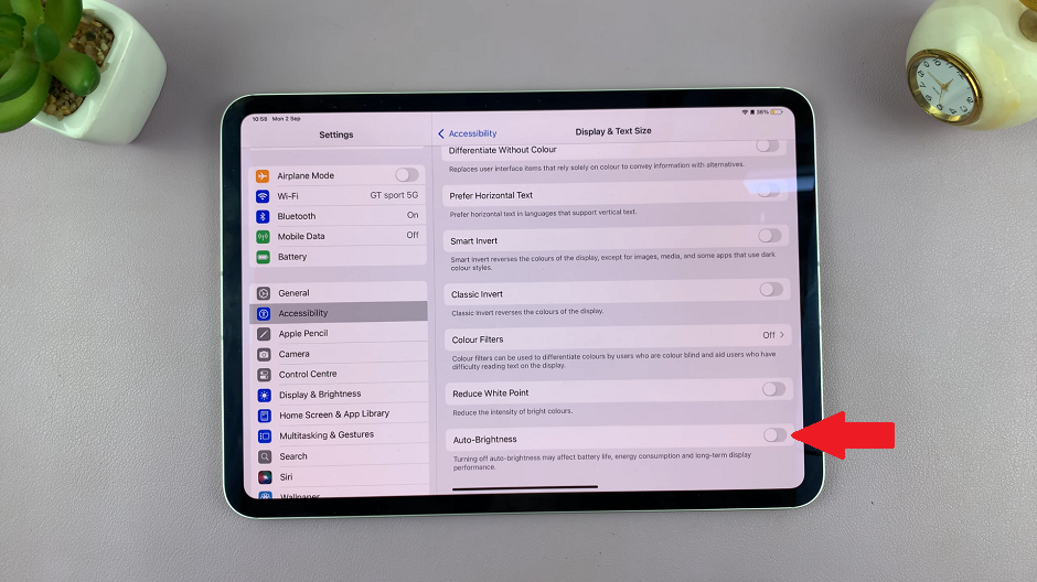 How To Turn ON Auto Screen Brightness On iPad