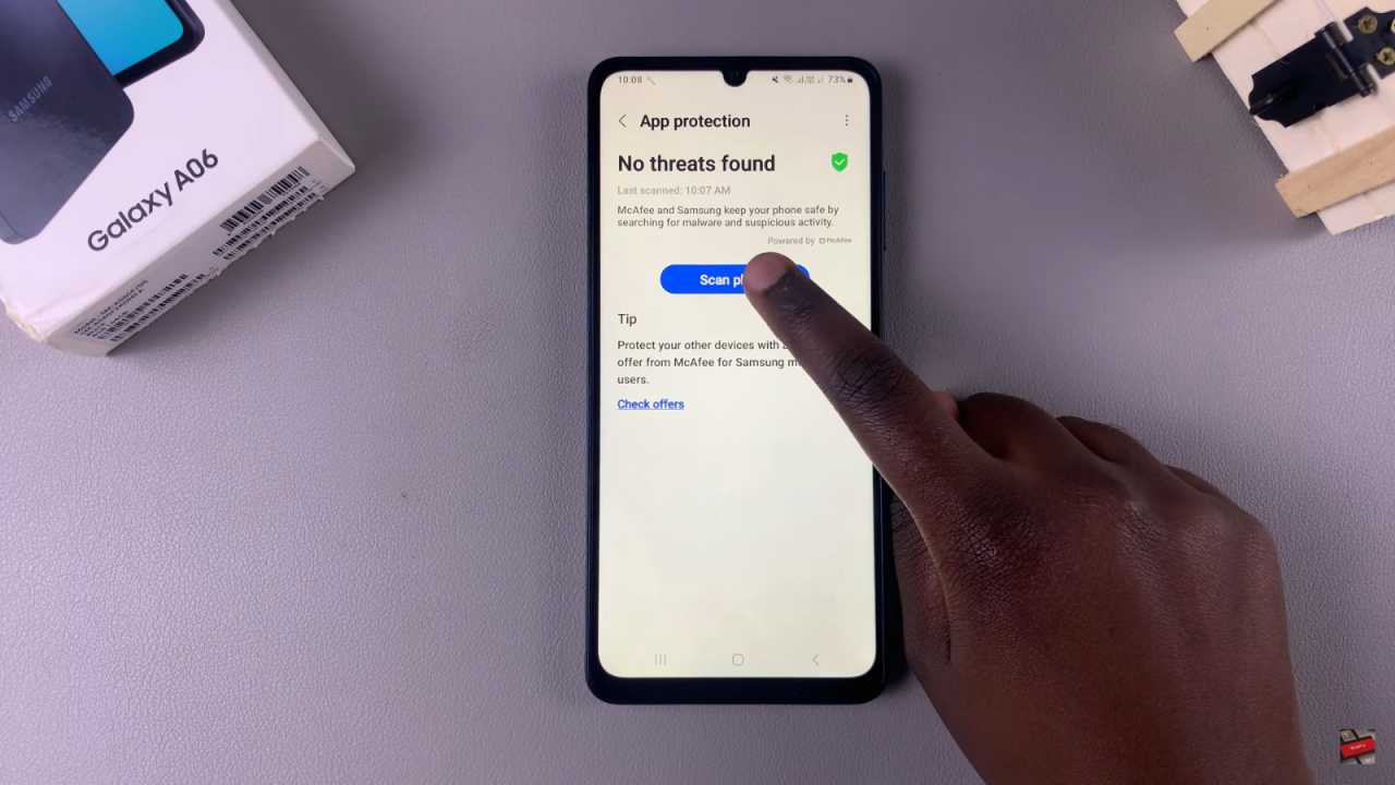 Run Antivirus Scan On Samsung Galaxy A06