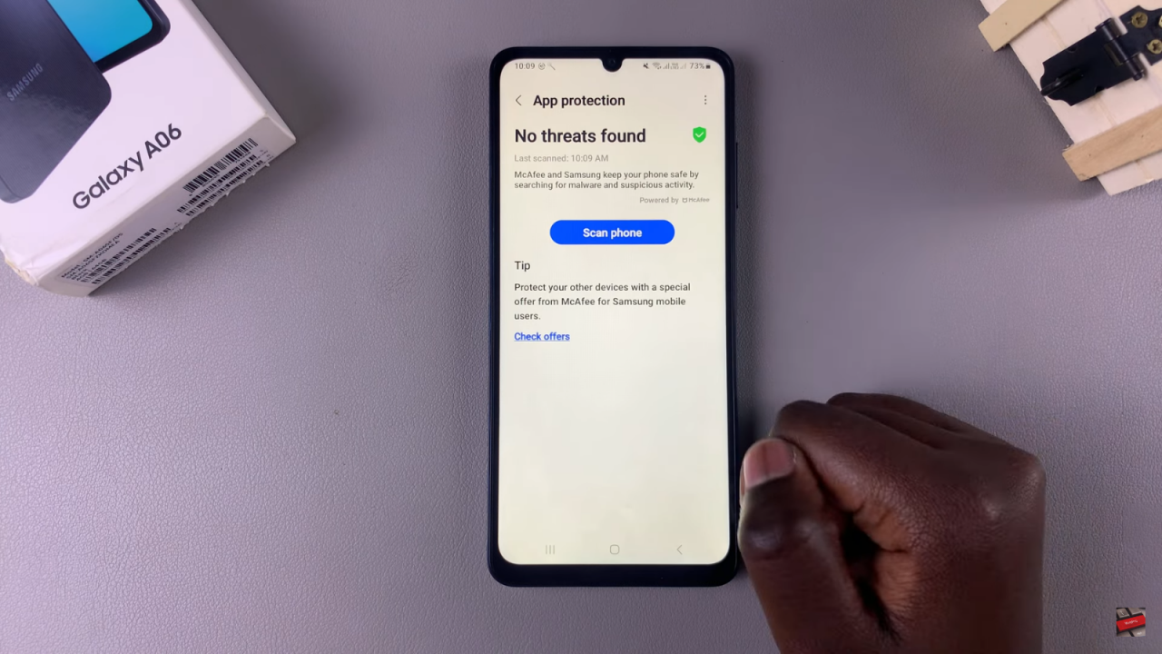 Run Antivirus Scan On Samsung Galaxy A06