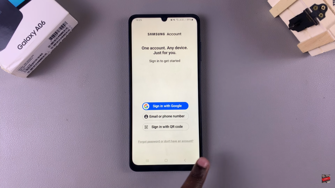 Add Samsung Account To Samsung Galaxy A06