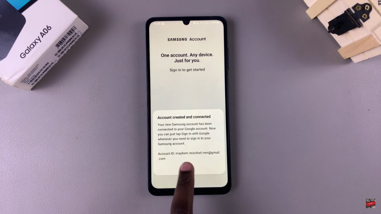 Add Samsung Account To Samsung Galaxy A06