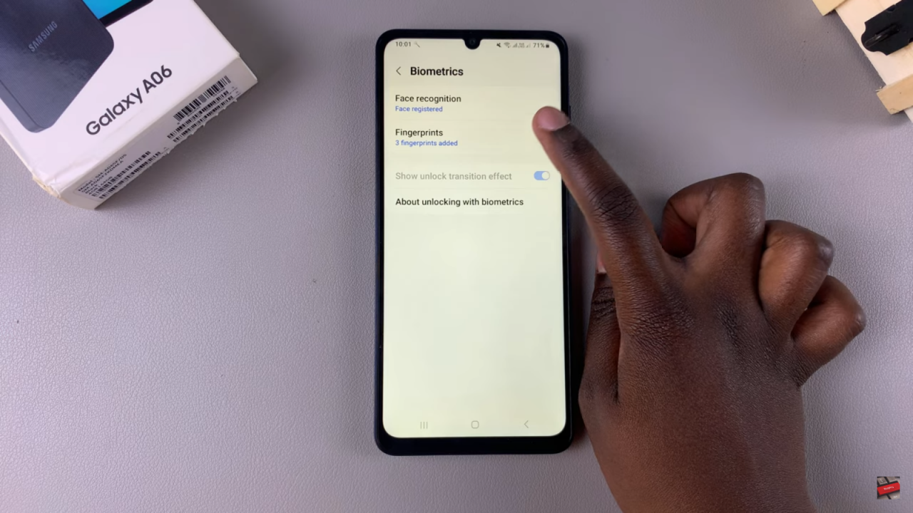 Rename Fingerprint On Samsung Galaxy A06