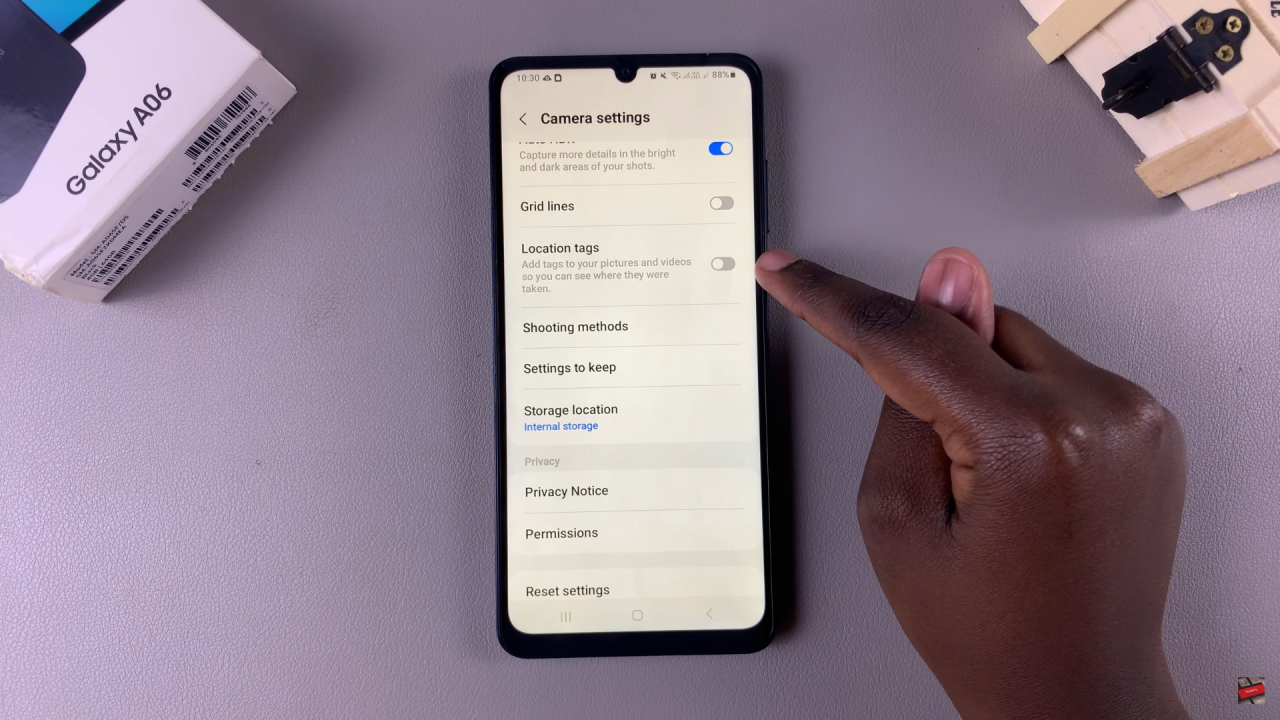 Enable Location Tags In Photos On Samsung Galaxy A06