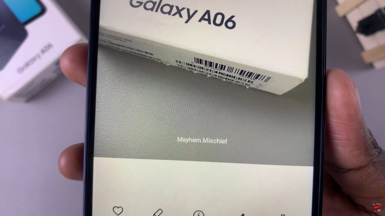 Enable Watermarks On Samsung Galaxy A06