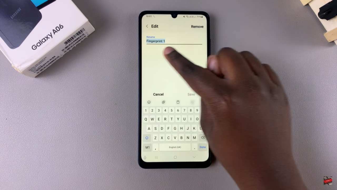 Rename Fingerprint On Samsung Galaxy A06