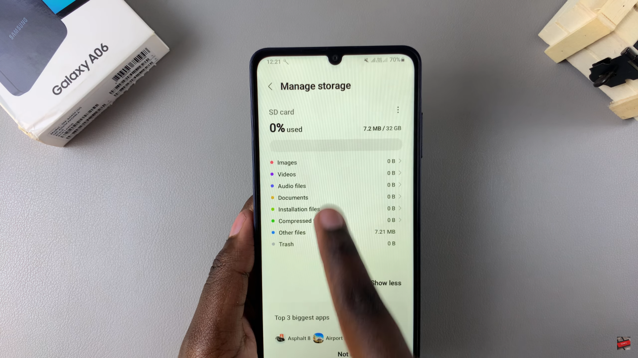 Check Storage Capacity On Samsung Galaxy A06