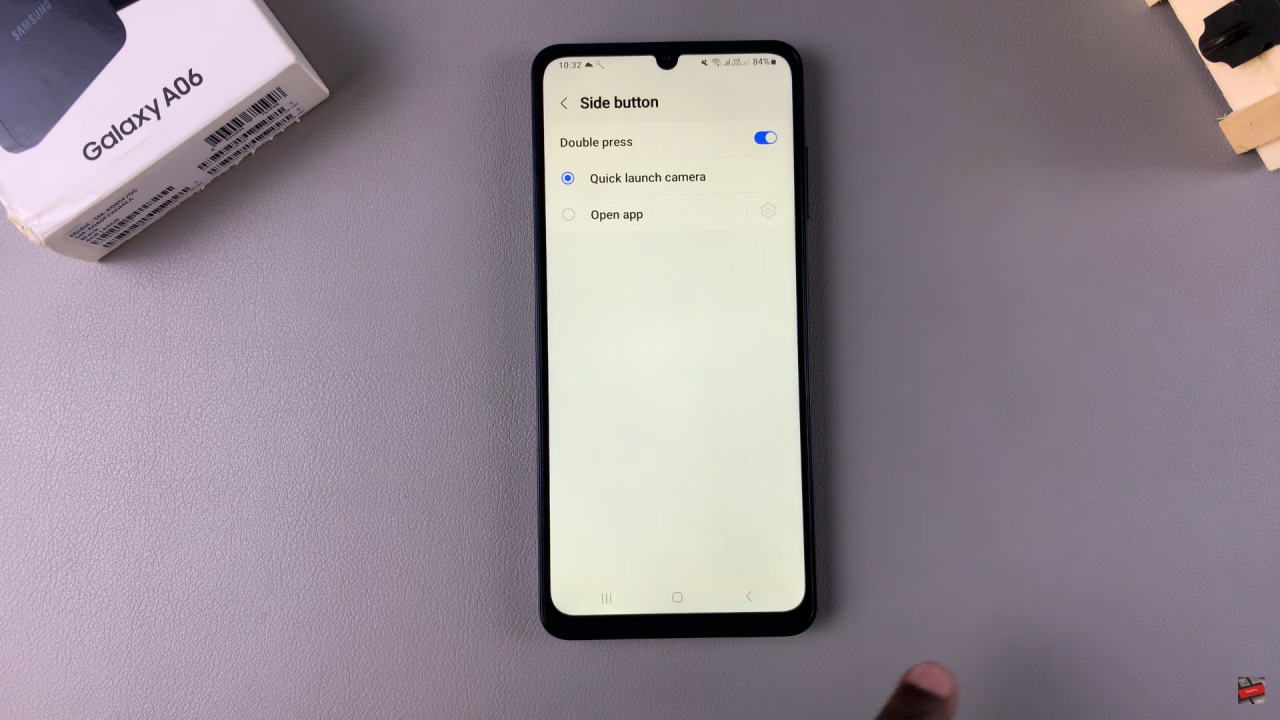 Set Side Key To Open Favorite App On Samsung Galaxy A06