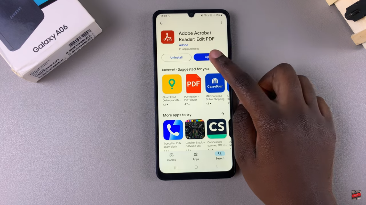 Install Adobe Acrobat Reader On Samsung Galaxy A06