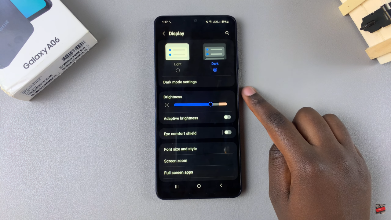  Enable Dark Mode On Samsung Galaxy A06