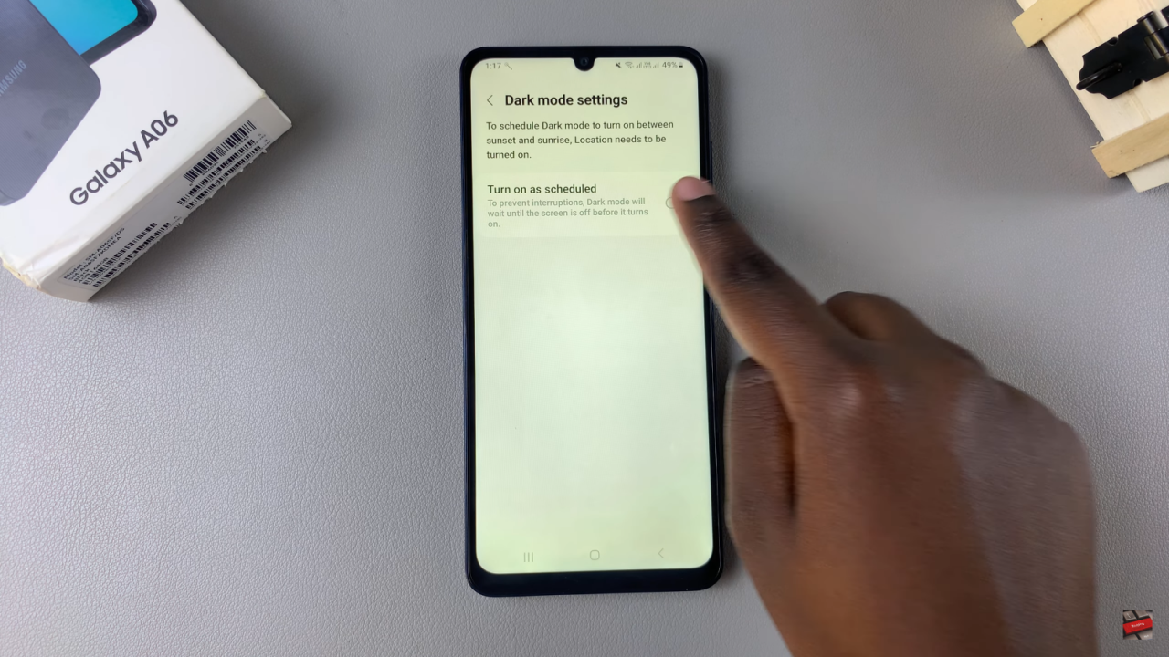  Enable Dark Mode On Samsung Galaxy A06