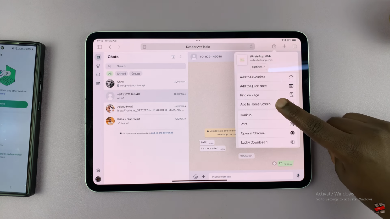 Use Whatsapp On iPad