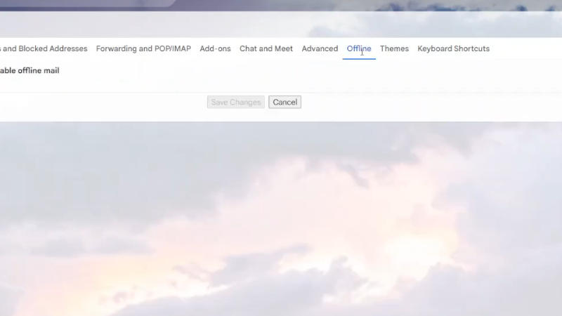 Enable Offline Mail For Gmail