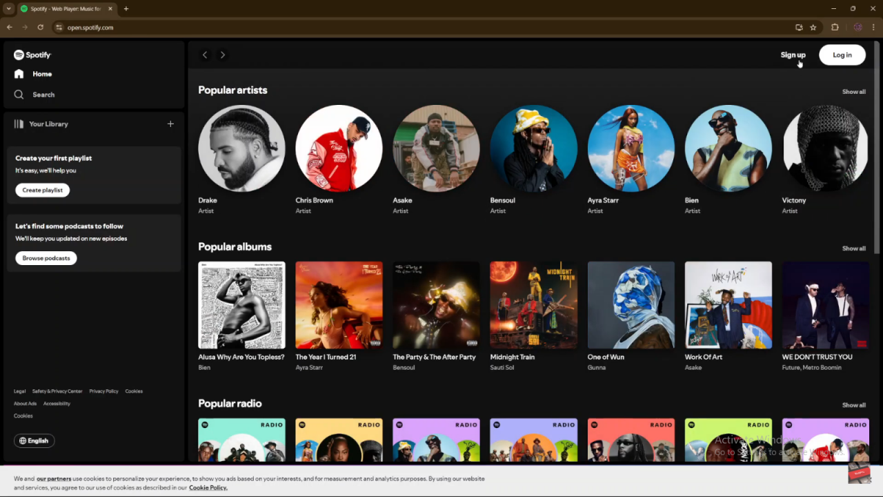  Create a Spotify Account