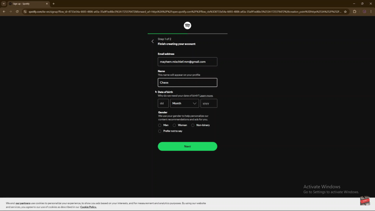  Create a Spotify Account