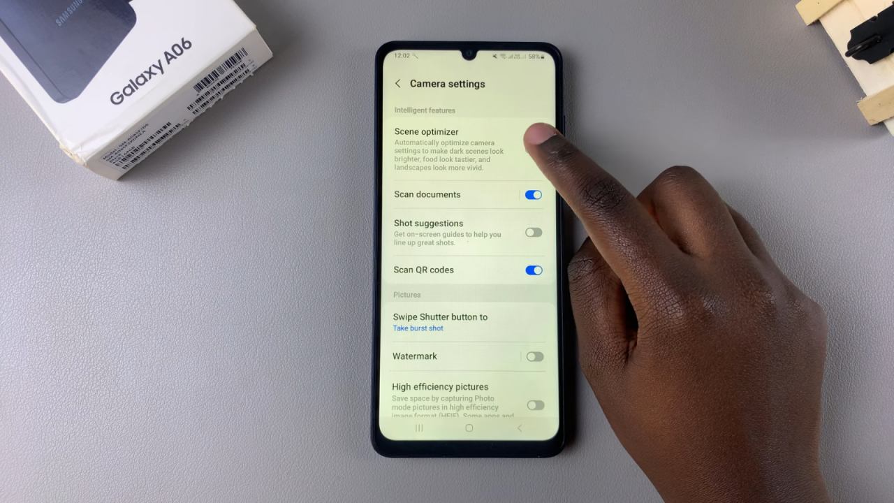 Enable Camera Scene Optimizer On Samsung Galaxy A06