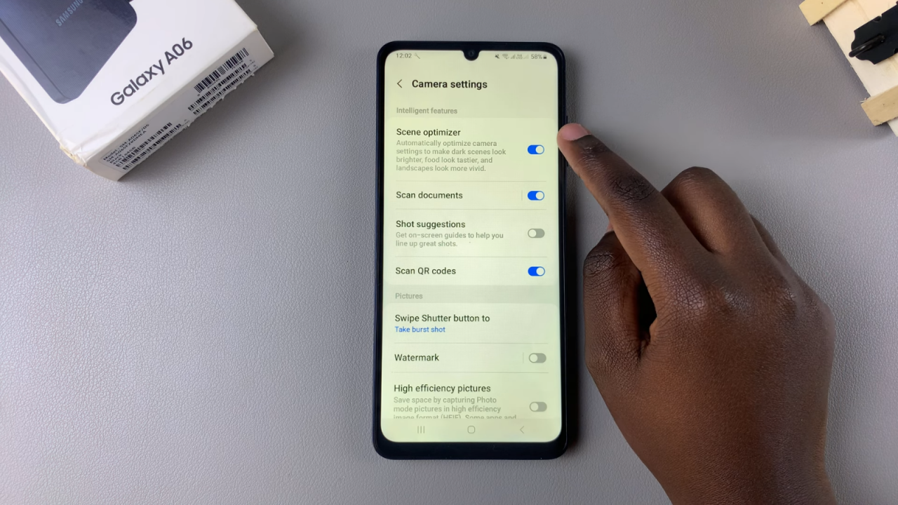  Enable Camera Scene Optimizer On Samsung Galaxy A06
