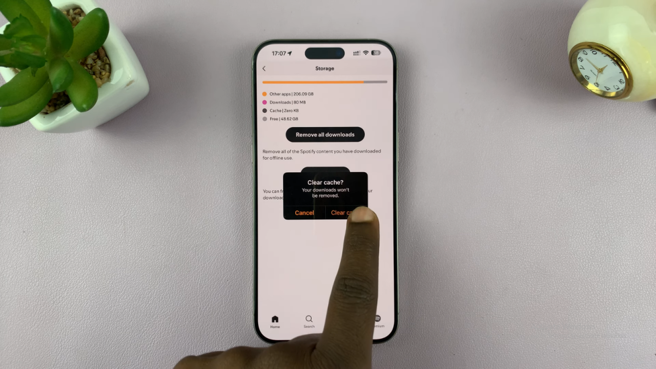 Clear Spotify Cache On iPhone