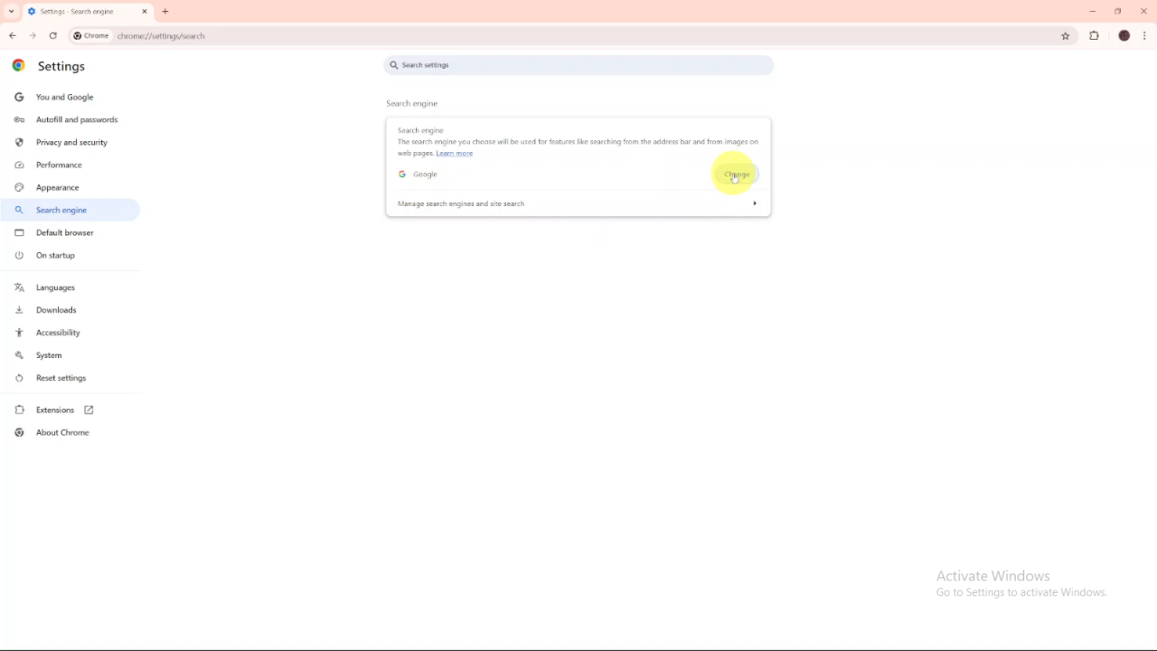 How To Change Search Engine On Google Chrome
