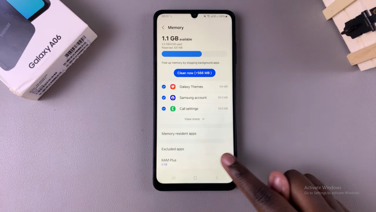 Disable RAM Plus On Samsung Galaxy A06